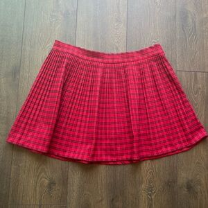 NWOT BDG Plaid Pleaded Skirt